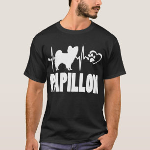 Heartbeat – Papillon - Dog Best Friend T-Shirt