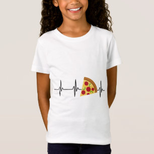 Heartbeat pizza heart rate fast food T-Shirt