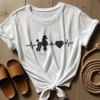 Heartbeat poodle T-Shirt