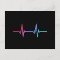 Heartbeat Rainbow Pride LGBTQ Ally 