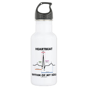 Heartbeat Rhythm Of My Soul (Electrocardiogram) 532 Ml Water Bottle