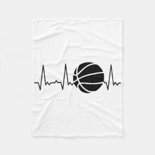 Heartbeat Sketll Fleece Blanket