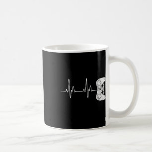 Heartbeat Video Game Lover Shirt Coffee Mug
