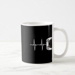 Heartbeat Video Games Gaming Boys Teens Men Coffee Mug