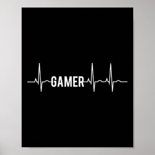 Heartbeat Video Games Lover  Poster