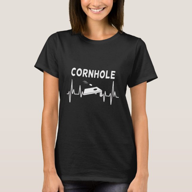 Heartbeat Women's Cornhole T-Shirt (Front)