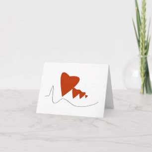 Heartbeats - Note Card - Wide Customizable