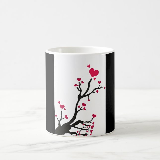 heartblossomstrip coffee mug (Center)