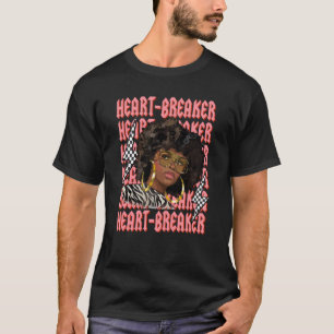 Heartbreaker Afro Women Anti Valentine's Day Match T-Shirt