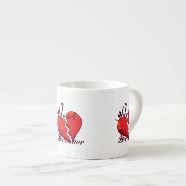 Heartbreaker Funny Valentine Espresso Cup (Front Right)