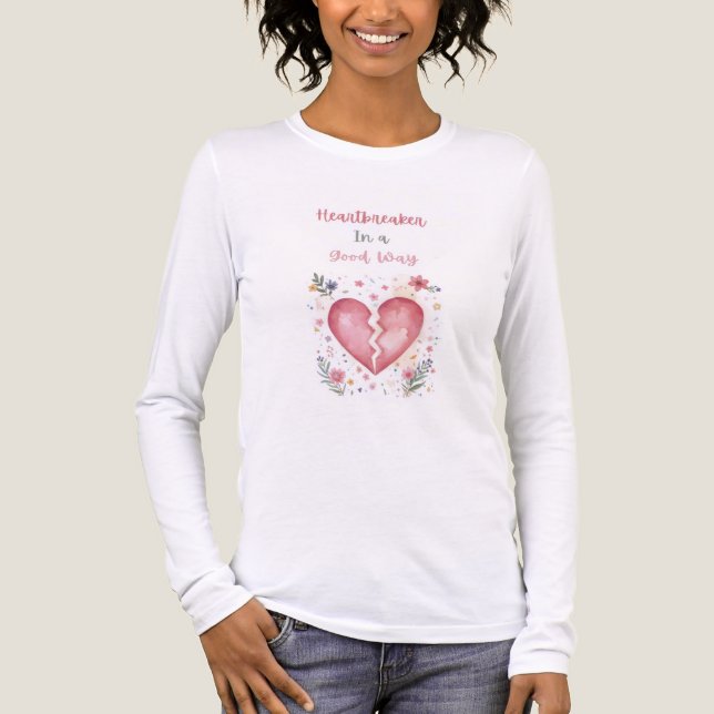 Heartbreaker in a Good Way — Long Sleeve T-Shirt Tri-Blend Shirt (Front)