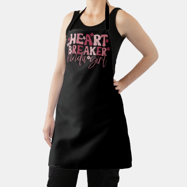 Heartbreaker Kinda Girl Apron (Insitu)