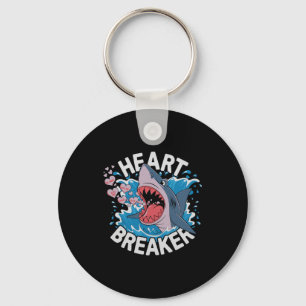 Heartbreaker Shark Cute Funny Love Design For Vale Key Ring