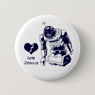 Heartbroke Android 6 Cm Round Badge