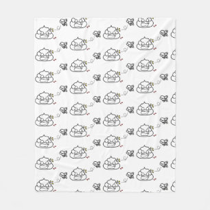 Heartbroken Poop - Brootsch the PooPoo Fleece Blanket