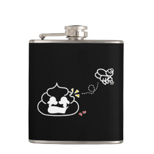 Heartbroken Poop - Brootsch the PooPoo Hip Flask