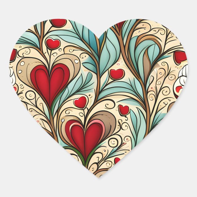 Heartcore  heart sticker (Front)