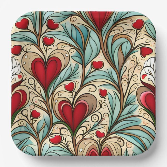 Heartcore  paper plate (Front)