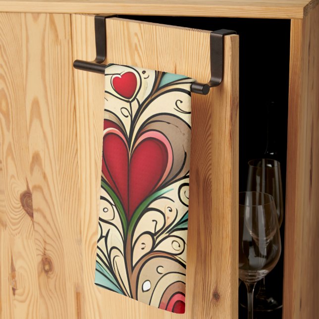 Heartcore  tea towel (Thirds Fold)