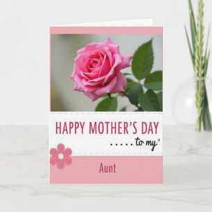Heartfelt Aunts Day Rose Card