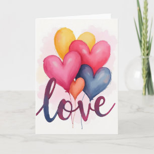 Heartfelt Balloon Love Card