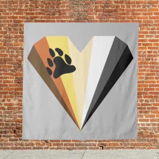 Heartfelt Bear Pride Tapestry (Creator Uploaded)