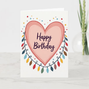 Heartfelt Birthday Heart Card