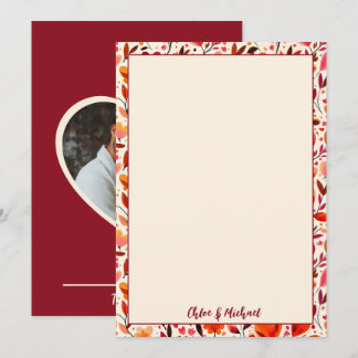 Heartfelt Blooms Flat Thank You Card