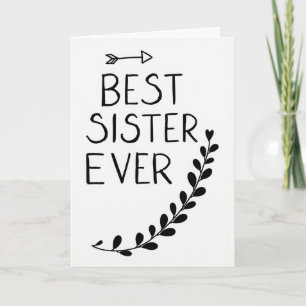 Heartfelt Botanical Sister Card