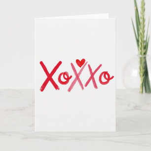 Heartfelt Brushstroke Xoxoxo Card