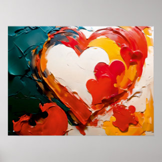 Heartfelt Brushwork Poster