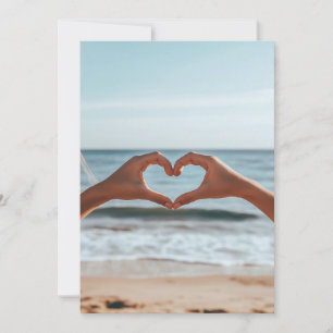Heartfelt Connection by the Beach Invitation