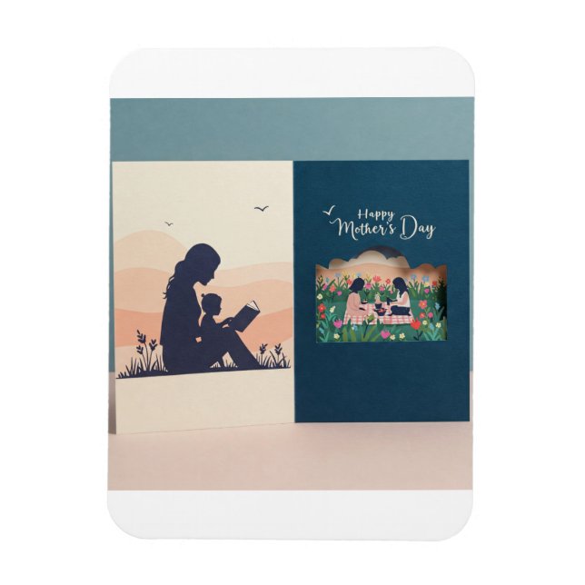 Heartfelt Connection Mother and Child Magnet (Vertical)