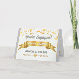 Heartfelt Custom Engagement Card