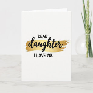 Heartfelt Daughter Love Card