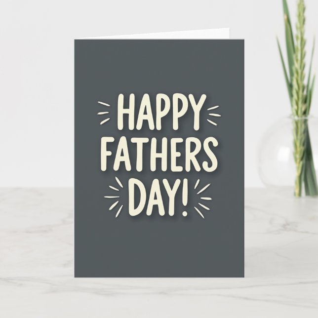Heartfelt Fathers Day Art Card (Front)