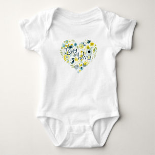 Heartfelt Floral II Baby Bodysuit