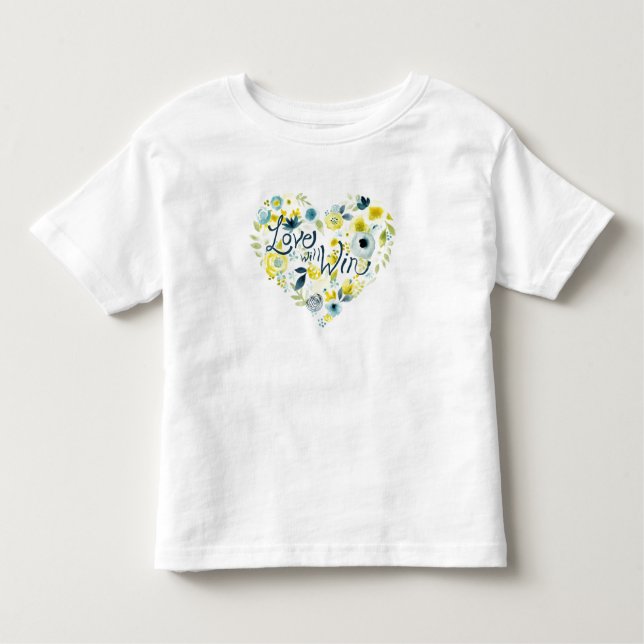 Heartfelt Floral II Toddler T-Shirt (Front)