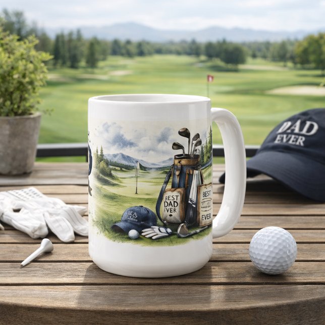 Heartfelt Golf Tribute for Dad Coffee Mug (Creator Uploaded)