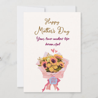 Heartfelt Happy Mother’s Day Card for Mom