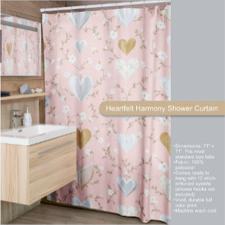 Heartfelt Harmony Shower Curtain