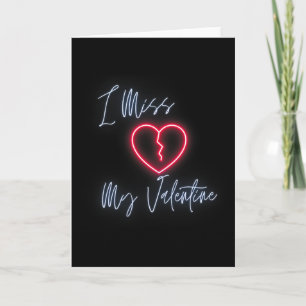 Heartfelt Longing i Miss My Valentine' Valentine's Card
