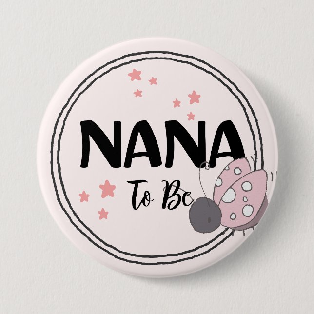 Heartfelt Love: Nana-to-Be  7.5 Cm Round Badge (Front)