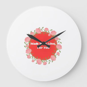 Heartfelt - Made with Love for You” Wall Clock