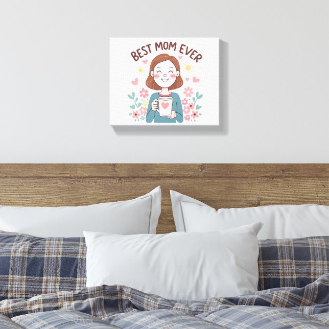 Heartfelt Mother’s Day Design for Gifts Canvas Print (Insitu(Bedroom))