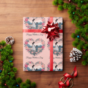 Heartfelt Mother's Day Design: Mom and Child  Wrapping Paper