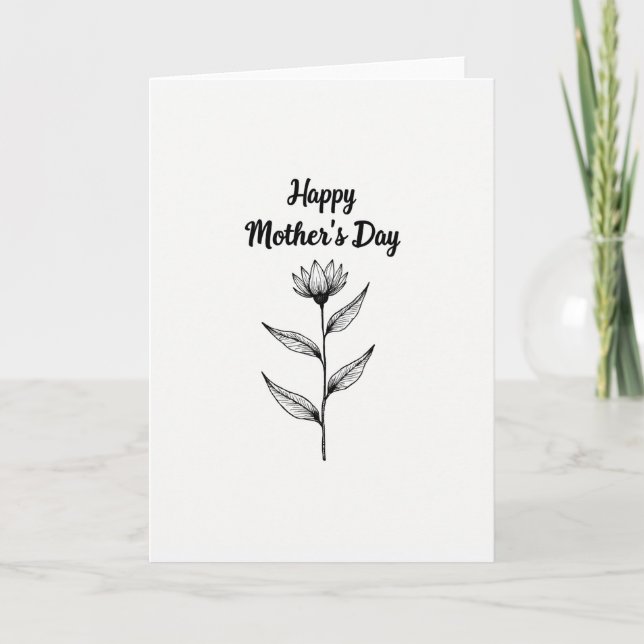 Heartfelt Mothers Day Line Card (Front)