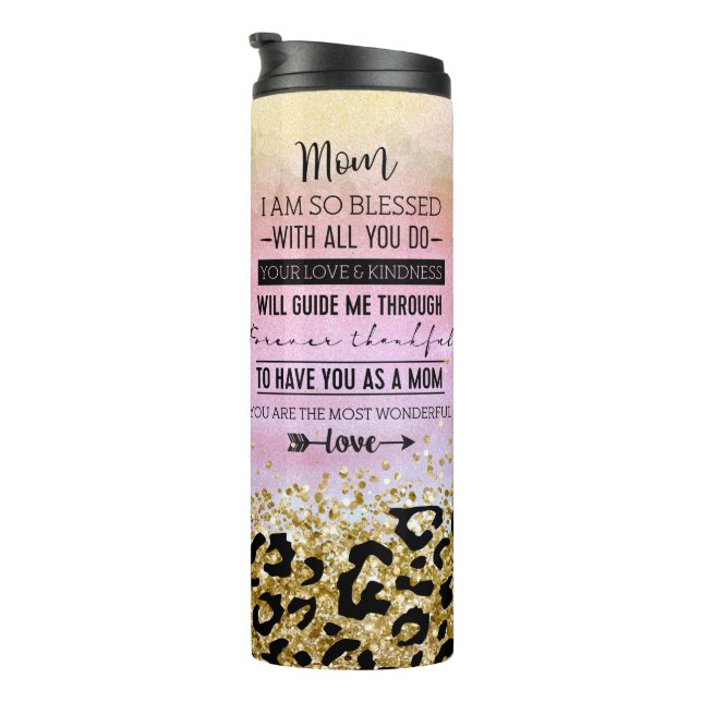 Heartfelt Mother's Day with Mum and Daughter  Thermal Tumbler (Rotated Right)
