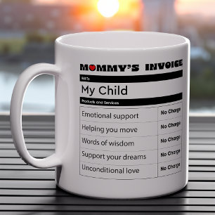 Heartfelt Mother's Love Invoice - Family Memories Coffee Mug