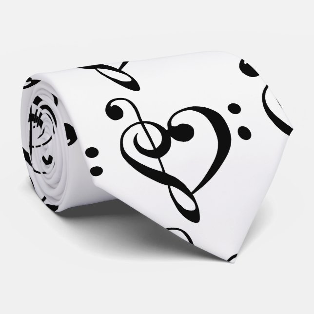 **HEARTFELT** MUSICAL NOTES TIE FOR HIM (Rolled)